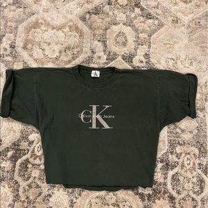 Calvin Klein Jeans cropped t shirt
